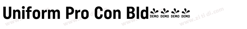 Uniform Pro Con Bld字体转换